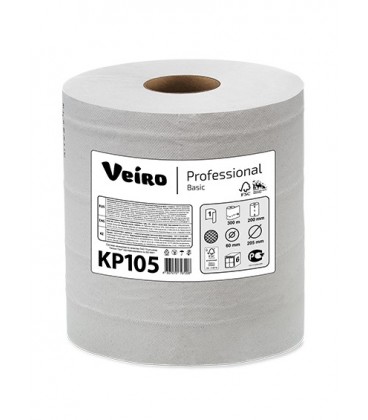 VEIRO KP 105 balti popieriniai rankšluosčiai, (1 rul.)